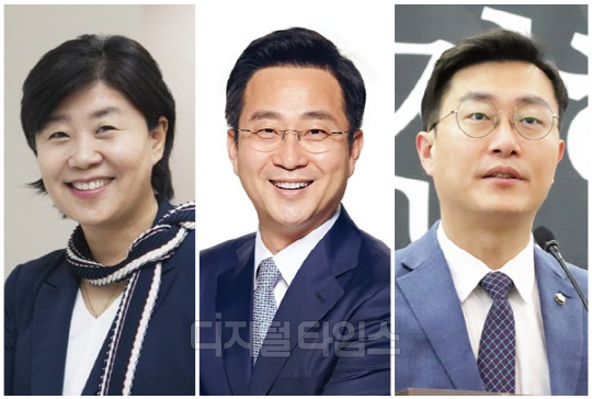 (왼쪽부터) 서영교, 박성준, 장경태 더불어민주당 의원. <디지털타임스 DB>